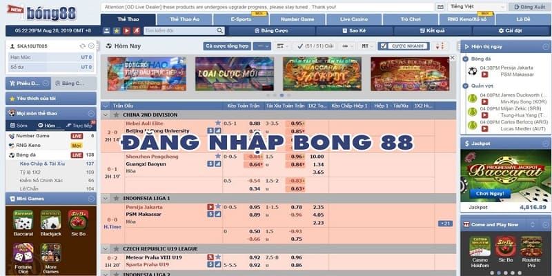 Đăng nhập Bong88