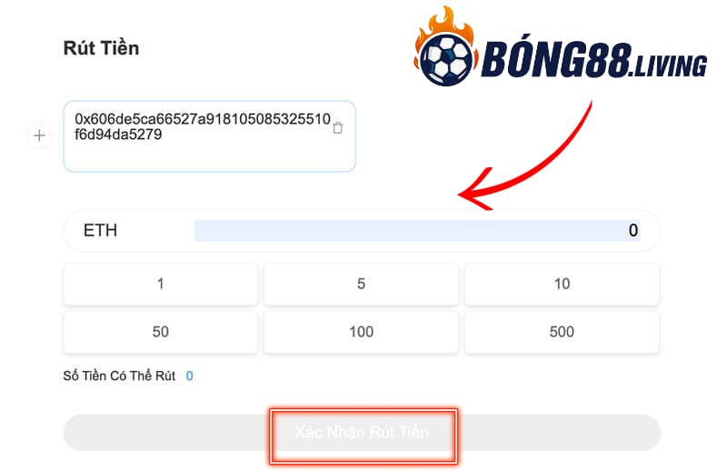 Rút tiền tại Bong88